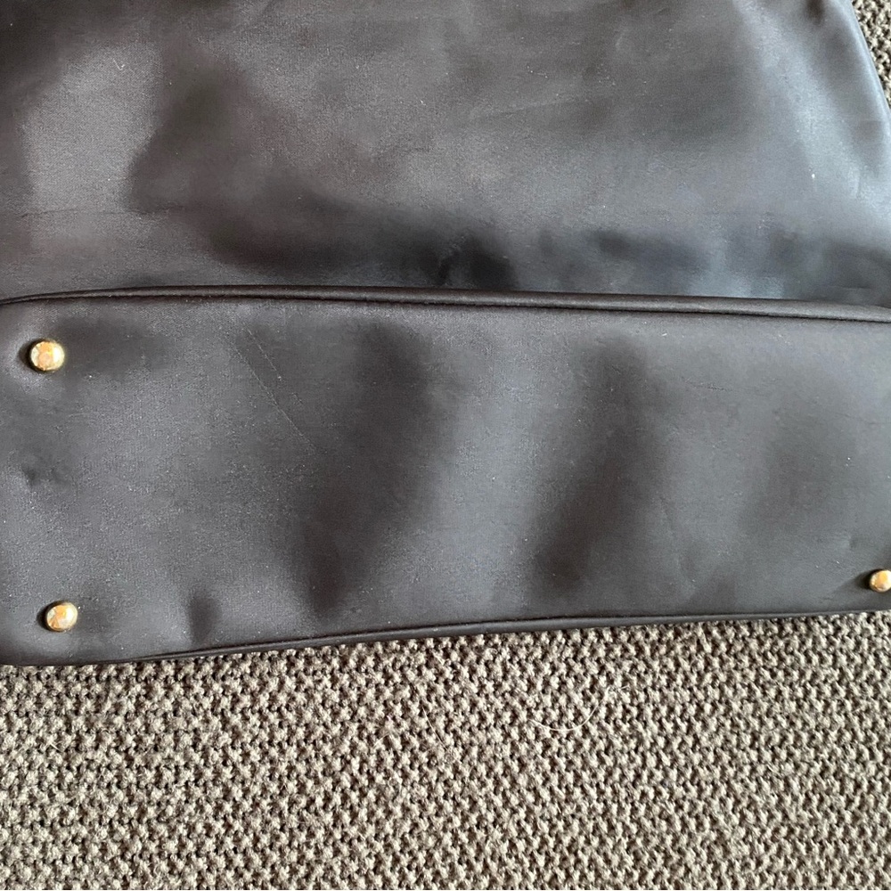 3 for $15 Black Tote Bag with Zipper Accents - Picture 5 of 13